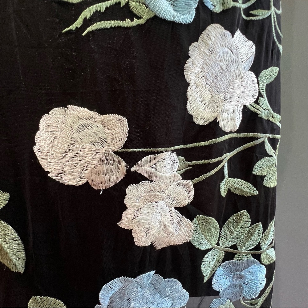 Calvin Klein Dress embroidered elevated by peekaboo illusion mesh size 10 - Picture 6 of 12